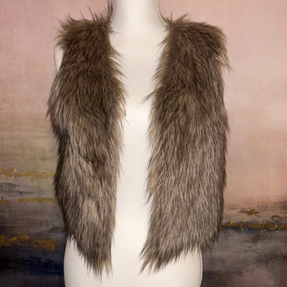 Faux fur vest